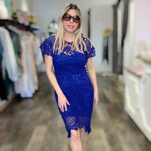 Mini Dress - Royal Blue